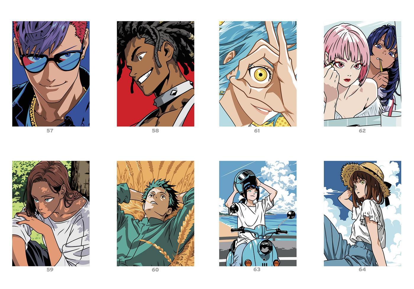 Mangas Tome 2 - Coloriages mystères